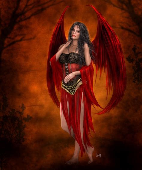 Αποτέλεσμα εικόνας για red angels Ange gothique Art à thème ange Image ange