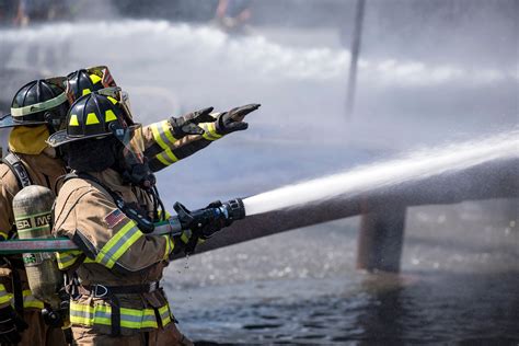 firefighters combine forces improve life saving skills dyess air force base article display