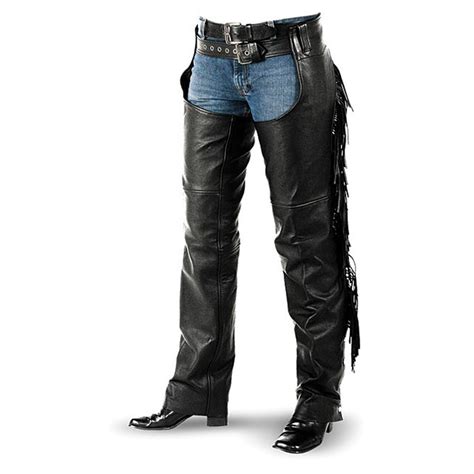 Women S Interstate Leather Fringe Chaps Jeans Pants At Sportsman S Guide