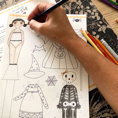 So Sophie Paper Doll Halloween Edition Love Art And Beyond