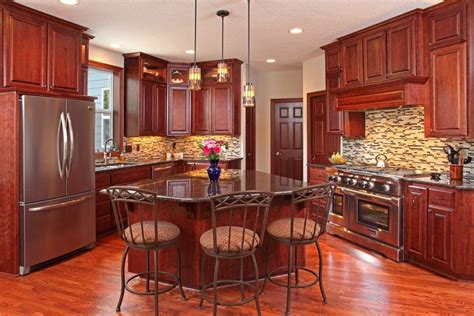 25 Cherry Wood Kitchens Cabinet Designs And Ideas Designing Idea