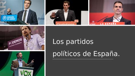 Spanish Political Parties Who Are They Teaching Resources