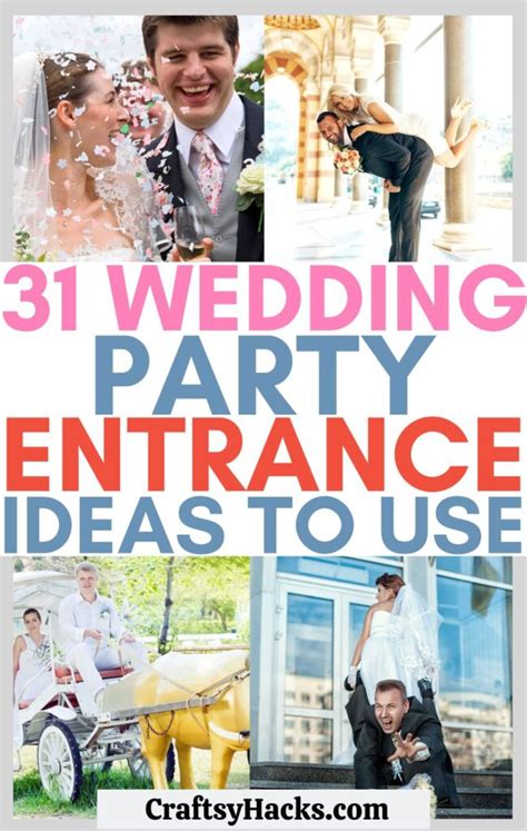 31 Fun Wedding Party Entrance Ideas Craftsy Hacks