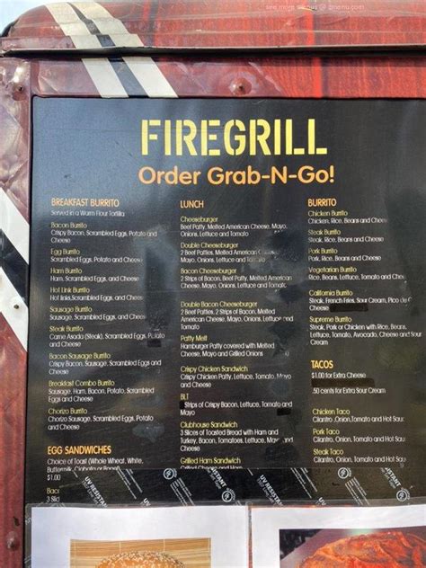 Online Menu Of Firegrill Restaurant Hercules California 94547 Zmenu