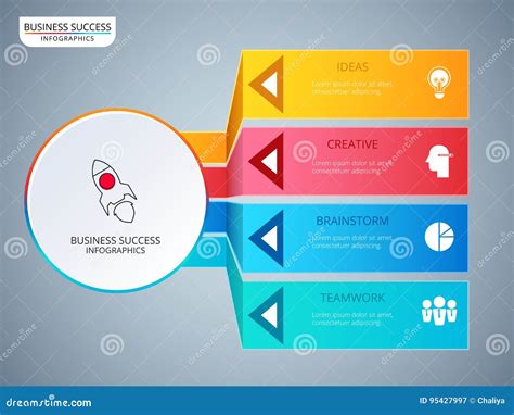 Successful Business Concept Circle Infographic Template Infographics