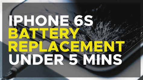 How To Replace Iphone 6s Battery 🔧complete Repair Guide🔧 Youtube