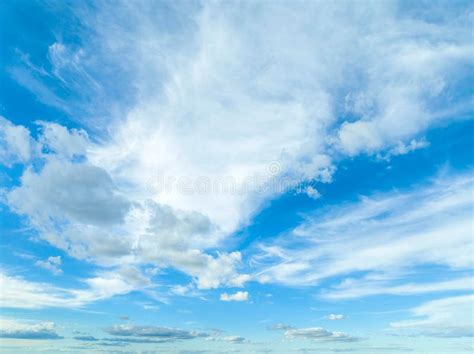 Late Afternoon Blue Sky With Clouds Stock Photo Image Of Clouds