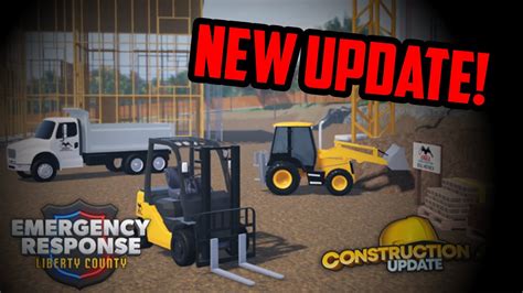 Erlc New Update Construction Site Job Youtube