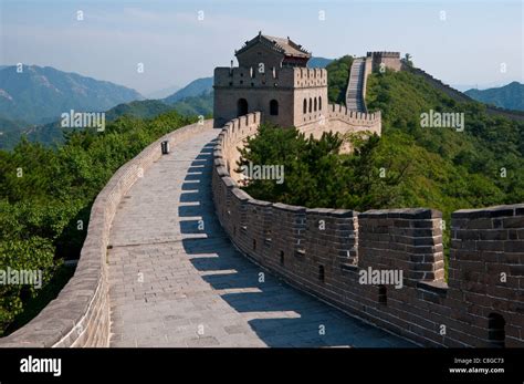 The Great Wall Of China At Badaling Unesco World Heritage Site China