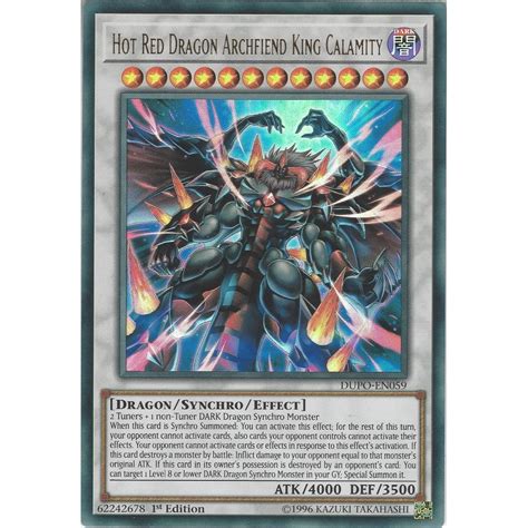 Yu Gi Oh Trading Card Game Hot Red Dragon Archfiend King Calamity