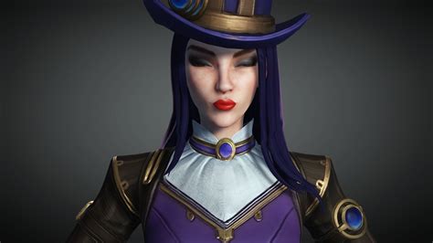 3d Model Caitlyn League Of Legends Arcane Vr Ar Low Poly Cgtrader