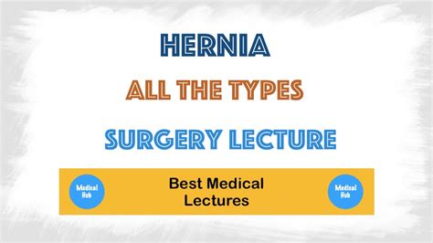 Hernia All The Types Of Hernia Briefly Discussed Youtube