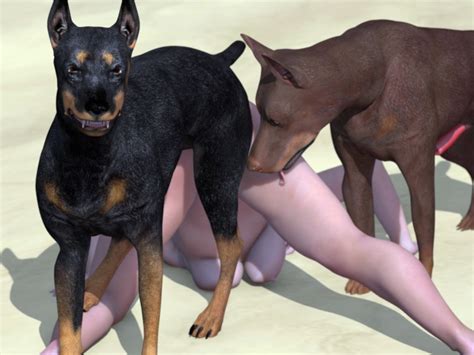 Rule 34 3d Breasts Canine Canis3 Doberman Female Feral Forced Human