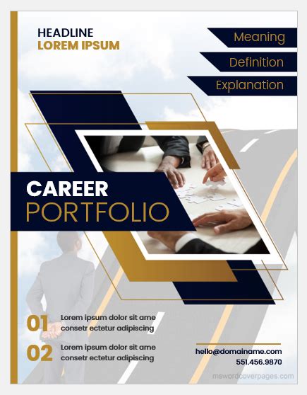 Professional Portfolio Cover Page Designs Images And Photos Finder