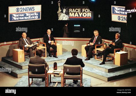 Four Democratic Mayoral Candidates Square Off For A Second Time On Tuesday August 1 1989 On