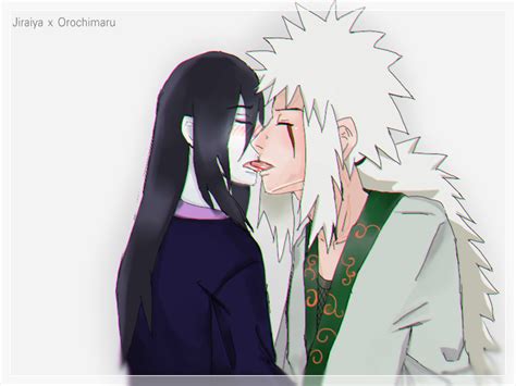 Jiraiya X Orochimaru Tongue Kiss By Zembourdsmint On Deviantart