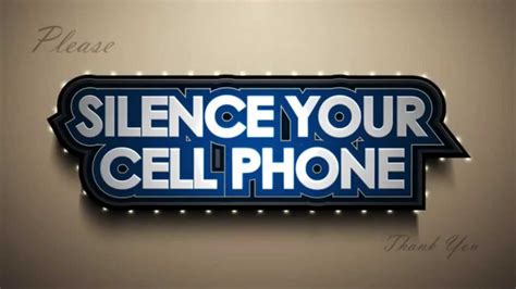 Please Silence Your Cell Phone Youtube
