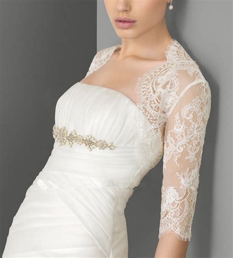 2014 ivory white lace beaded bridal bolero wedding accessories size free mj0005 fast delivery