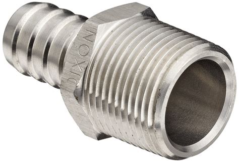 Dixon Rn64 Stainless Steel 316 Hose Fitting 12 Npt Male X 34 Hose Id