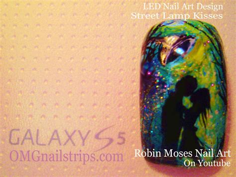 Nail Art By Robin Moses Led Nail Art Led Nails Led Nails Nail Art Buddha Kissing
