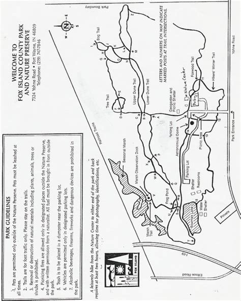 Fox Island Trail Map 7324 Yohne Rd Fort Wayne In 46809