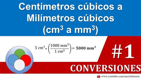 Centímetros Cúbicos A Milimetros Cúbicos Cm3 A Mm3 Youtube