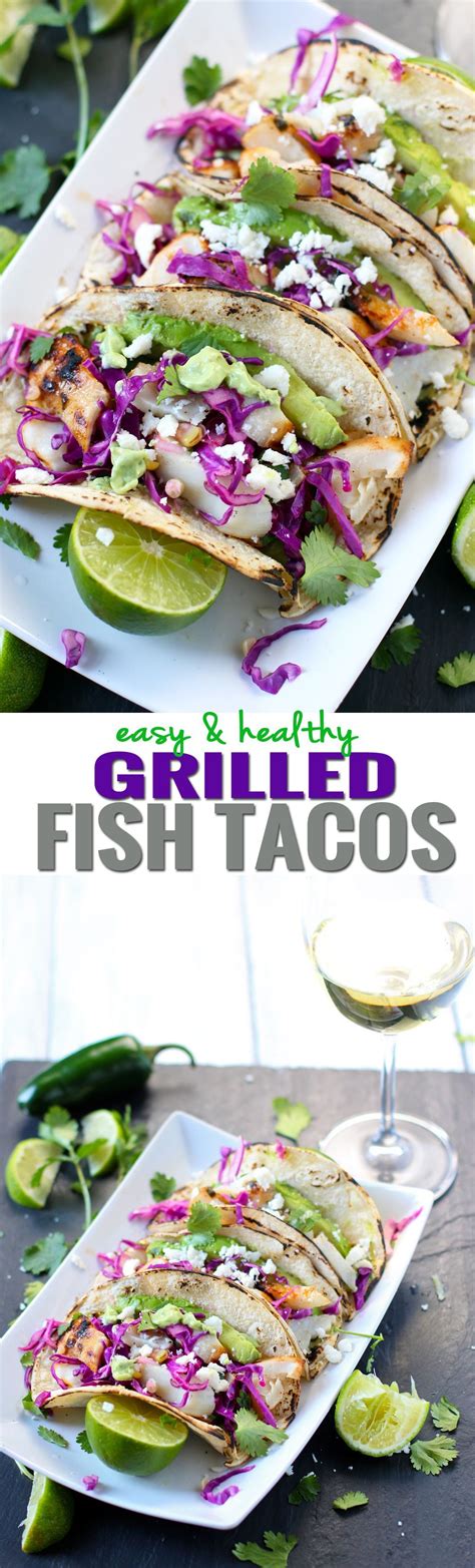 Recipe courtesy of wolfgang puck. Easy and Healthy Grilled Fish Tacos!! Satisfying and tasty ...