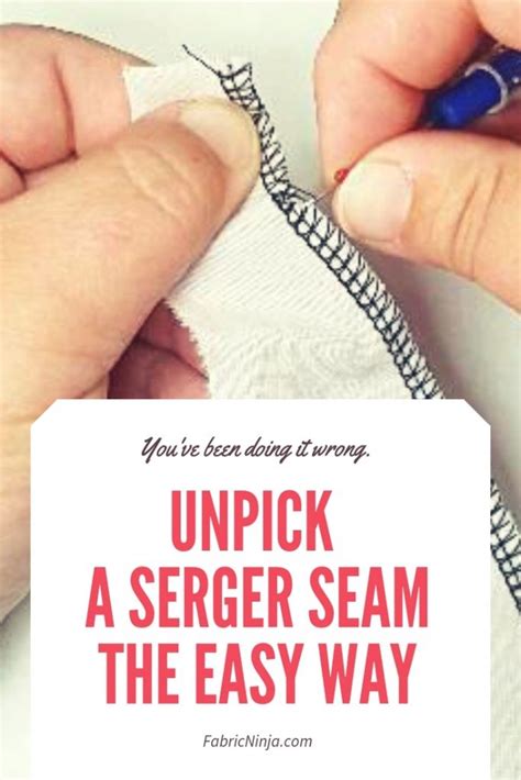 Removing Serger Stitches Easily In 2020 Sewing Projects For Beginners