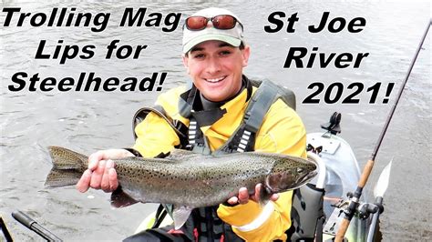 Indiana Kayak Fishing Trolling For St Joe Steelhead 41121 Youtube
