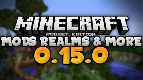 Mcpe 0150 Update News Mods Realms Skin Packs And More