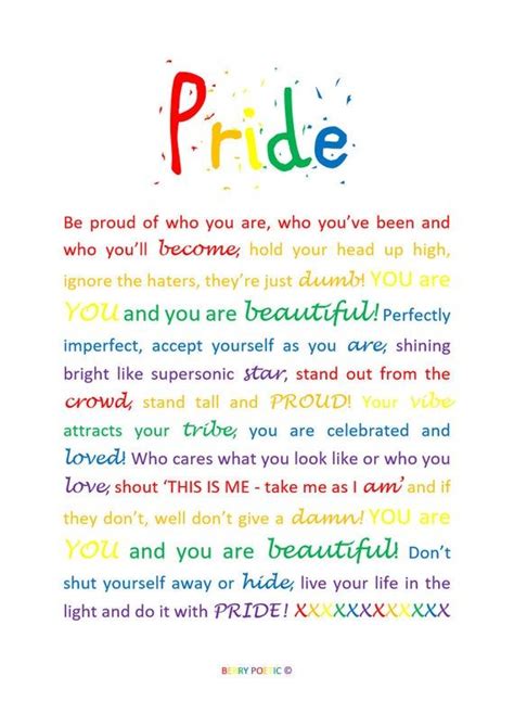 Pride Poem Lgbt Inspirational Poem Gay Pride Unique T Friend T