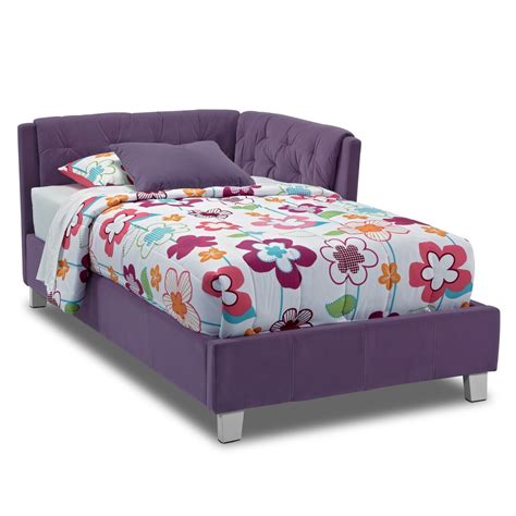 Jordan Twin Corner Bed Purple Value City Furniture