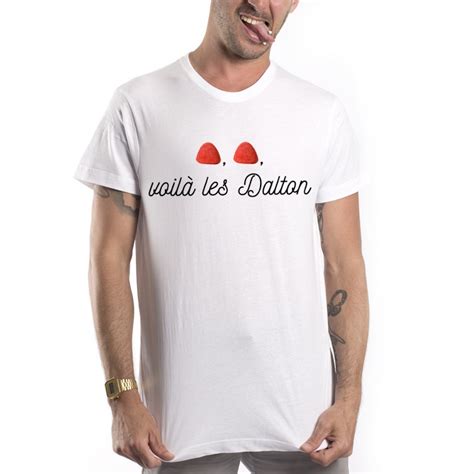 V yaka,yanları yırtmaçlı,dar kesim uzun tshırt. T-Shirt Voilà les Dalton - mayooo | T-shirts et accesoires ...