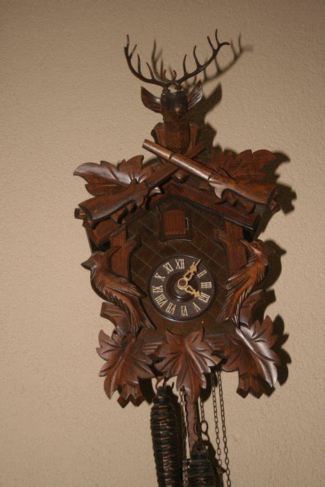 Cuckoo Clock Crowned With A Deer Head Second Half 20th Catawiki