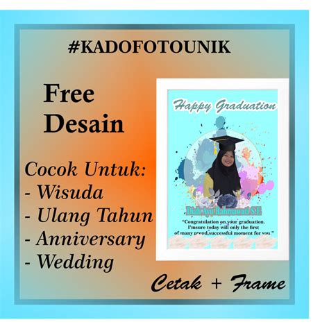 Jual Desain Foto Ilustrasi Kado Wisuda Kado Ultah Kado Wedding