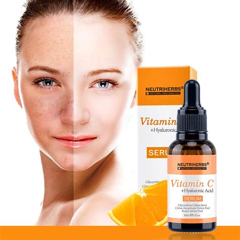 Neutriherbs Face Facial Vitamin C Serum With Hyaluronic Acid Anti Aging Lightening Whitening
