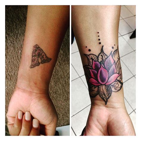 My Beautiful Henna Inspired Lotus Flower Cover Up Tattoo Wrist
