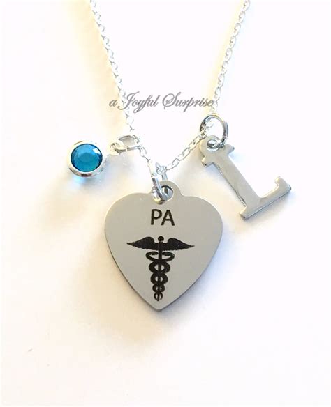 Pa Necklace Physician Assistant T For Medical Jewelry Etsy