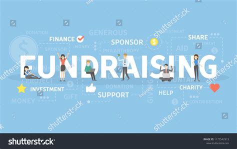 Fundraising Concept Illustration Idea Support Investment Stock