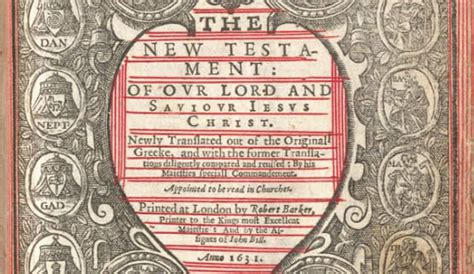 17th Century ‘wicked Bible Instructs Readers ‘thou Shalt Commit