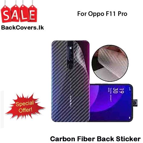Oppo F11 Pro F 11pro Back Sticker Carbon Fiber Screen Protector