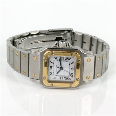 Tank santos ballon bleu pasha panthère calibre de cartier baignoire crash drive. Buy Ladies automatic gold & steel Cartier Santos.. Sold ...
