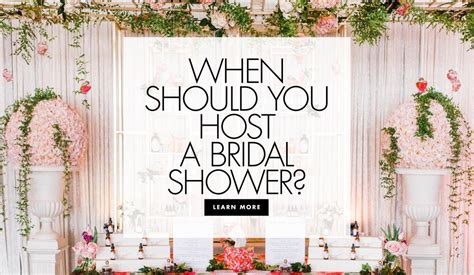 When To Host A Bridal Shower