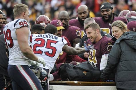 The houston texans on sunday the injury occurred when smith was sacked by a pair of texans defenders. Alex Smith injury: Washington Redskins' quarterback ...