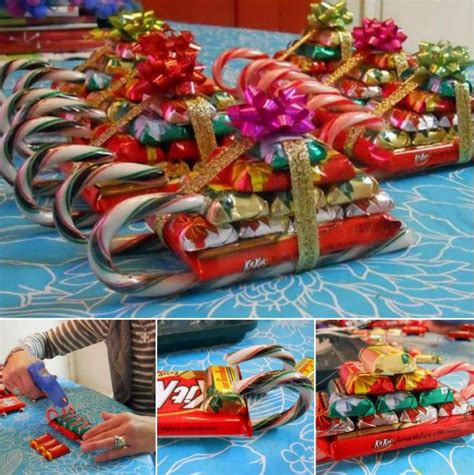 Christmas candy, candy canes & more. Wonderful DIY Christmas Candy Cane Sleigh