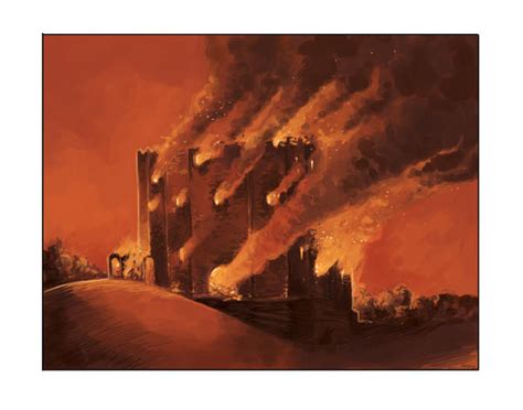 The Burning Castle By Thewoodenking On Deviantart