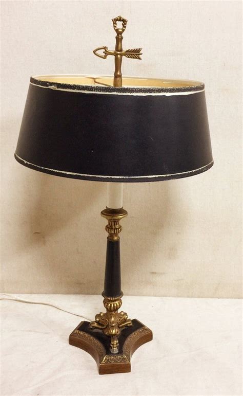 Traditional Style Black And Gold Lamp With Custom Made Black Shade 70