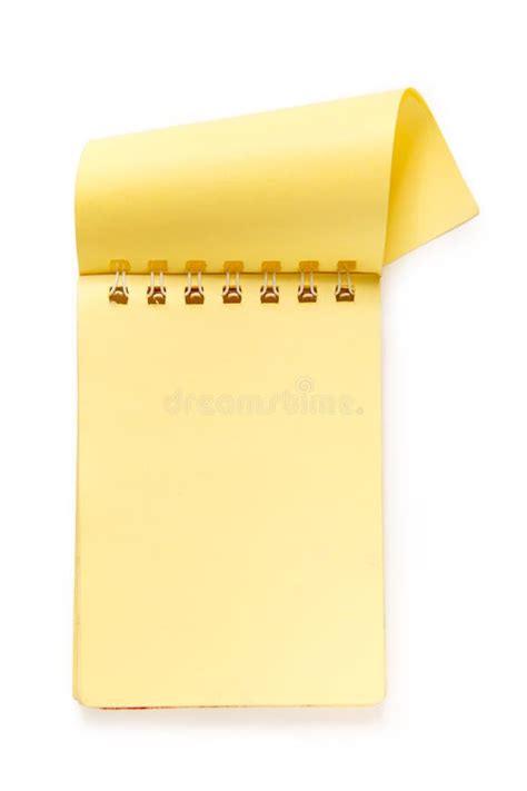 Yellow Notepad With Path Stock Photo Image Of Yellow 11018214