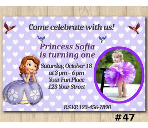 See more ideas about princess sofia party, sofia the first birthday party, princess sofia birthday. Sofia the First Birthday Invitation, Sofia the First Invitation Template