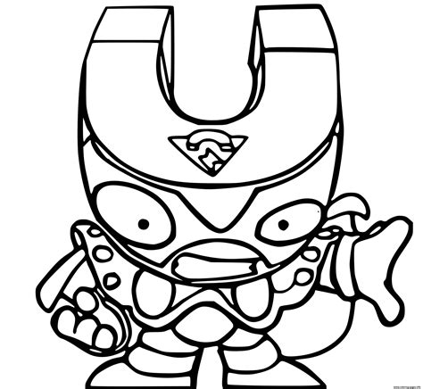 Superzings Ironhead Coloring Page Printable Images An
